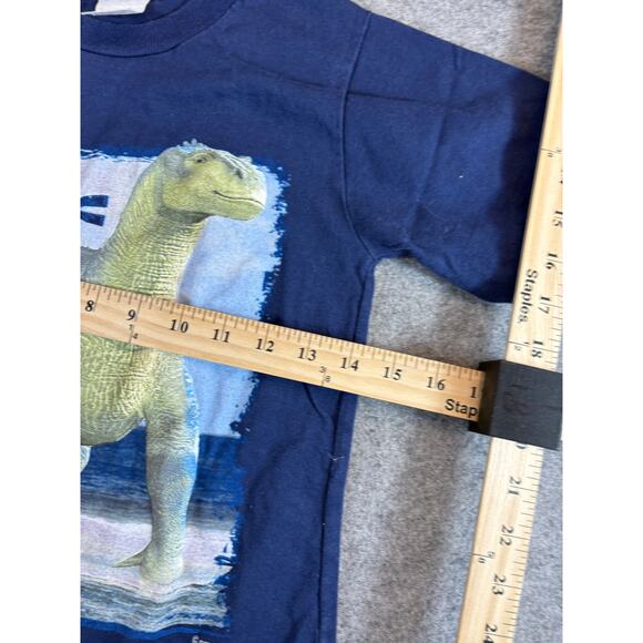 Vintage Disney Dinosaur Aladar Shirt Kids M/8 Blue Iguanodon Animal Print Movie - Picture 2 of 7